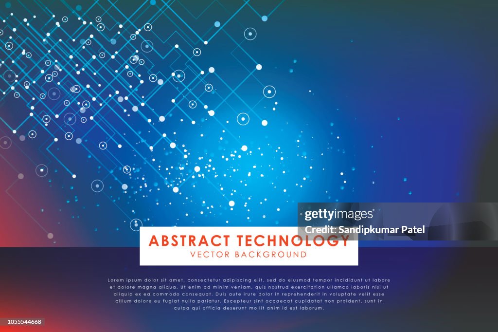 Abstract Computer Technology Background
