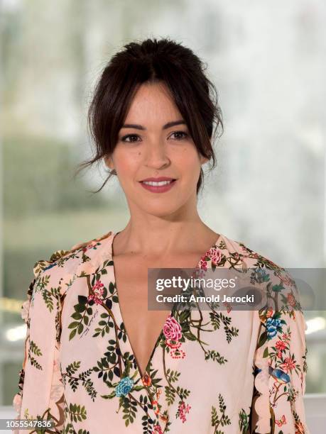 Veronica Sanchez attends the "Pier" photocall as part of the MIPCOM 2018 on October 16, 2018 in Cannes, France.