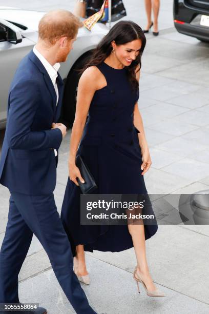 Prince Harry, Duke of Sussex and Meghan, Duchess of Sussex arrive at Auckland War Memorial Museum for reception with Prime Minister Jacinda Ardern on...