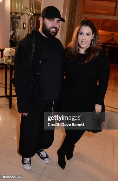 Michael Halpern and Mary Katrantzou attend the Harper's Bazaar Women Of The Year Awards 2018, in partnership with Michael Kors and Mercedes-Benz, at...