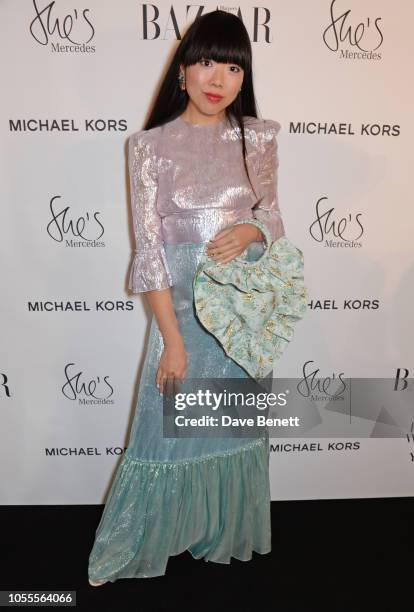 Susanna Lau attends the Harper's Bazaar Women Of The Year Awards 2018, in partnership with Michael Kors and Mercedes-Benz, at Claridge's Hotel on...