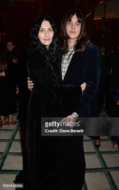 Susie Cave and Earl Cave attend the Harper's Bazaar Women Of The Year Awards 2018, in partnership with Michael Kors and Mercedes-Benz, at Claridge's...