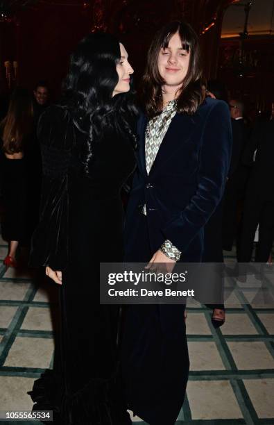 Susie Cave and Earl Cave attend the Harper's Bazaar Women Of The Year Awards 2018, in partnership with Michael Kors and Mercedes-Benz, at Claridge's...