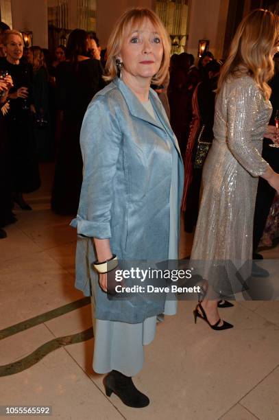 Lennie Goodings attends the Harper's Bazaar Women Of The Year Awards 2018, in partnership with Michael Kors and Mercedes-Benz, at Claridge's Hotel on...