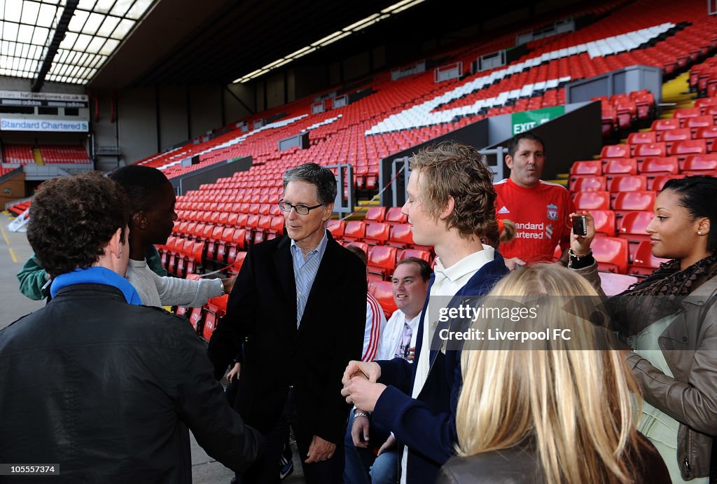 New Owner Of Liverpool FC John W. Henry Visits Anfield