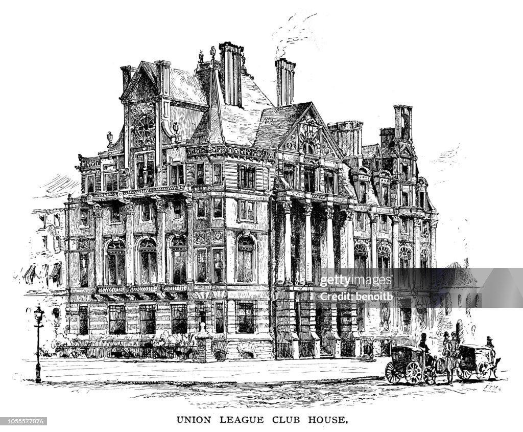 Old Union League Club house in New York City