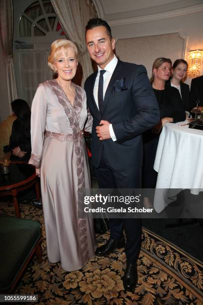Martha Schneider, mother of Silvia Schneider and Andreas Gabalier during the presentation of the collection 'Dressing Gown' and perfume of fashion...
