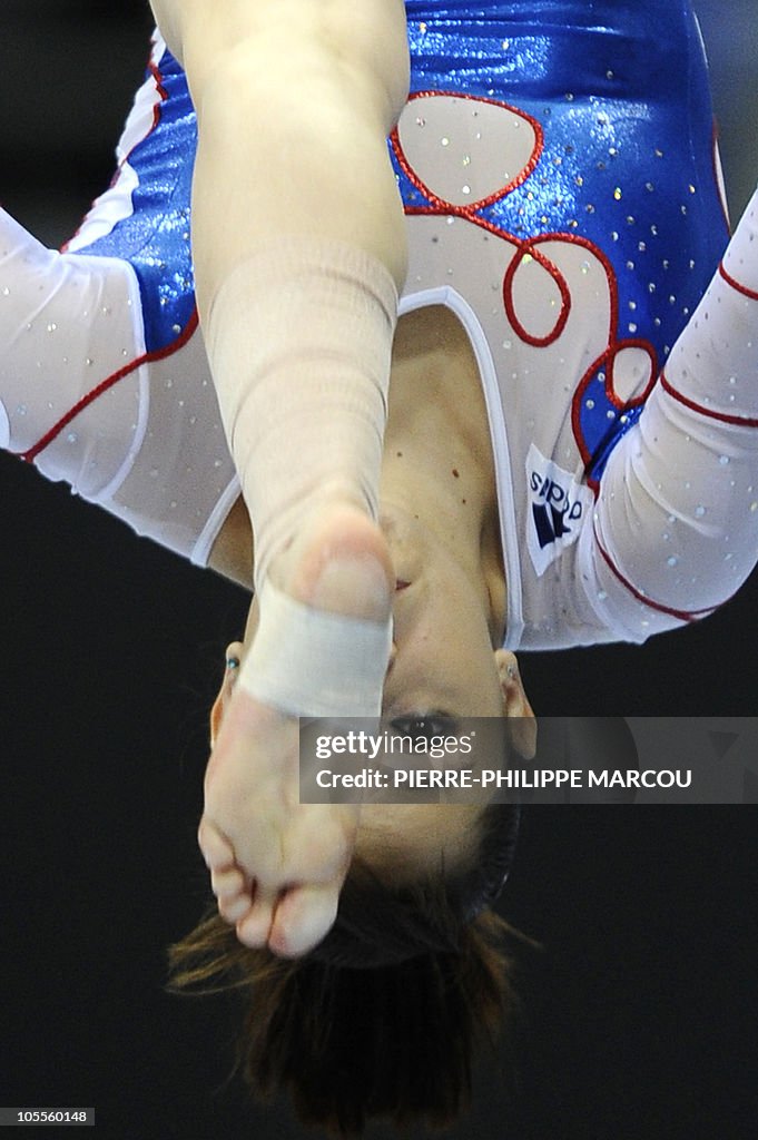 France's Marine Petit performs her routi