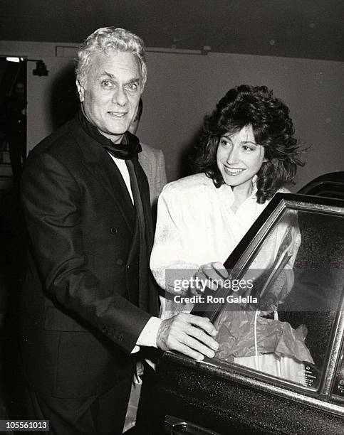 Tony Curtis & _Jacobson during AFI Lifetime Achievement Award to Billy Wilder at Beverly Hilton Hotel in Beverly Hills, California, United States.