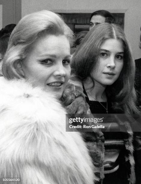 Carroll Baker and daughter Blanche Baker during "Pumping Iron" New York City Premiere - After Party at U.S. Steak House in New York City, New York,...