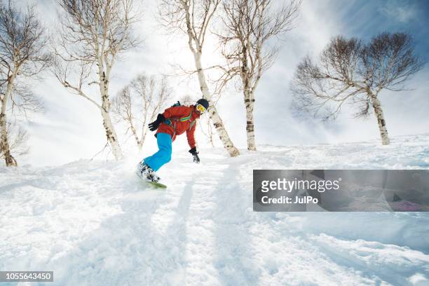 snowboarding in kashmir - jammu and kashmir stock pictures, royalty-free photos & images