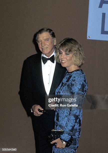 Burt Lancaster and daughter Joanna Lancaster during 1st Commitment to Life Awards at Bonaventure Hotel in Los Angeles, California, United States.