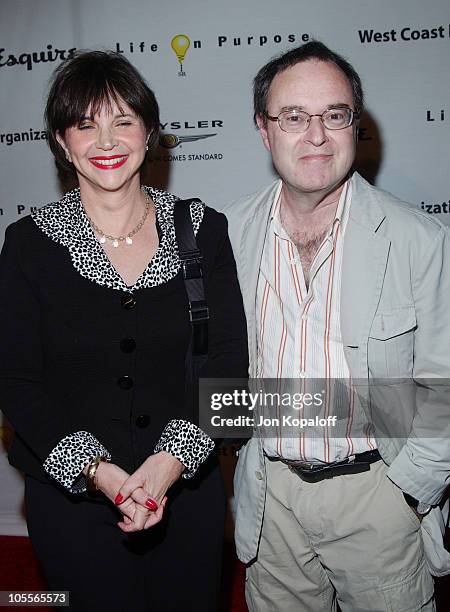 Cindy Williams and David L. Lander during Esquire House Hosts Penny Marshall's Birthday Party to Benefit The Life On Purpose Foundation and The West...