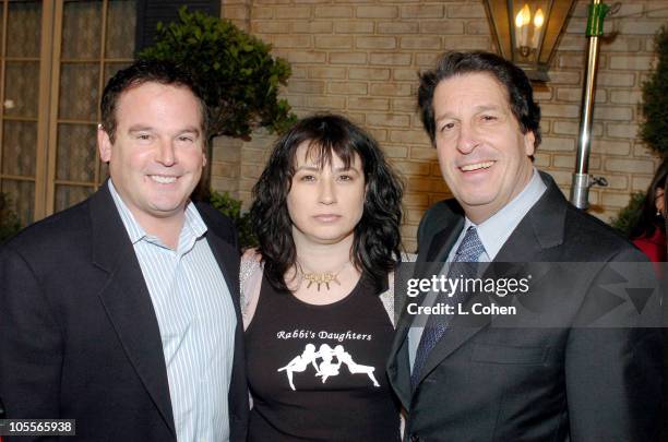 David Janollari, president of WB Entertainment, Amy Sherman, executive producer, and Peter Roth, president of Warner Bros. Television