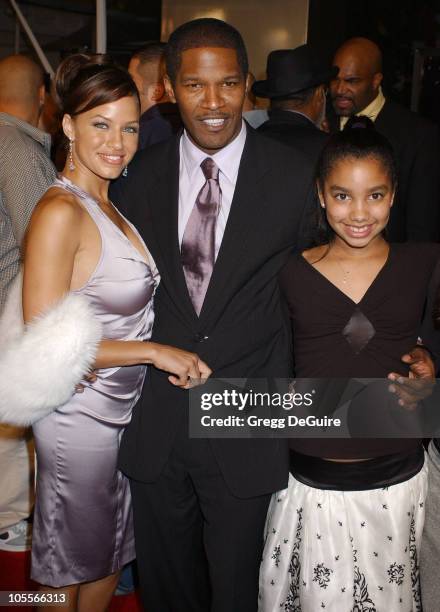 Leila Arcieri and Jamie Foxx during "Ray" Los Angeles Premiere - Arrivals at Cinerama Dome in Hollywood, California, United States.