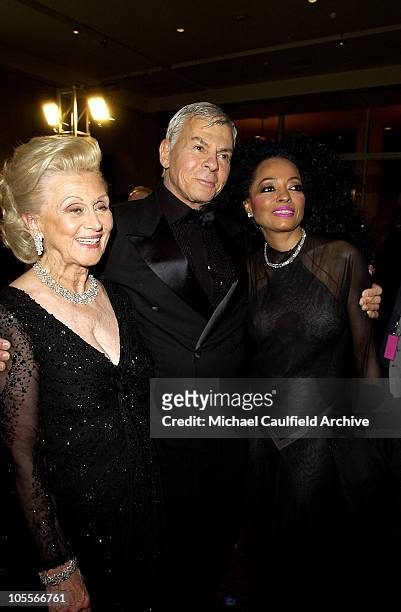 Barbara Davis, guest and Diana Ross during Mercedes Benz Presents the 16th Annual Carousel Of Hope Gala - VIP Reception at Beverly Hilton Hotel in...