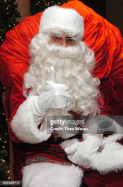 Santa Claus during "The Polar Express" New York City Premiere - After Party at Rockefeller Center in New York City, New York, United States.