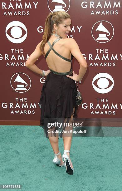 Amanda Byram during The 47th Annual GRAMMY Awards - Arrivals at Staples Center in Los Angeles, California, United States.