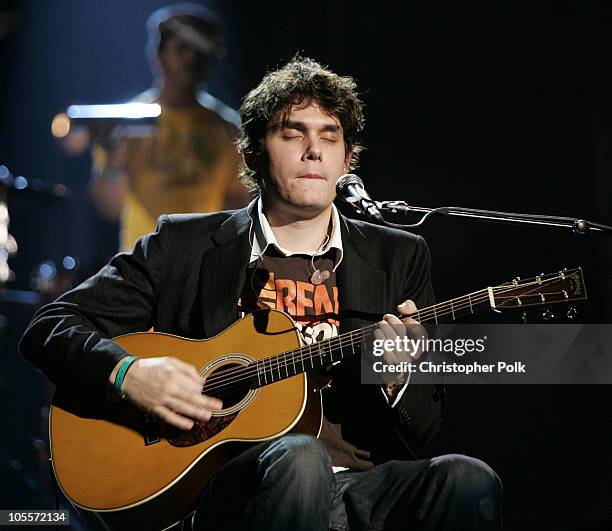 John Mayer during 32nd Annual American Music Awards - Day Two - Rehearsals at Shrine Auditorium in Hollywood, CA, United States.