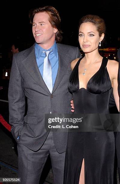 Val Kilmer and Angelina Jolie during "Alexander" Los Angeles Premiere - Red Carpet at Grauman's Chinese Theatre in Hollywood, California, United...