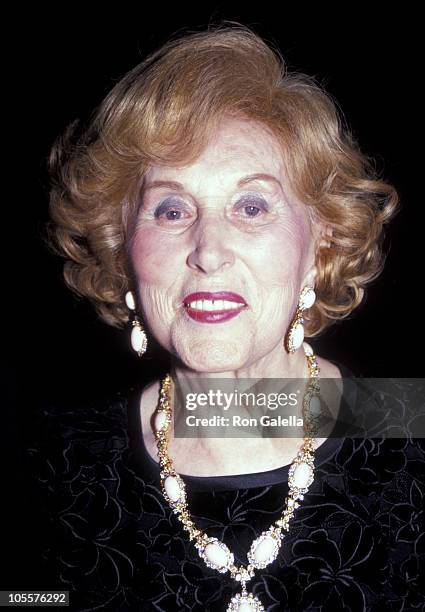 Estee Lauder during 1995 Costume Institute Gala at Metropolitan Museum of Art in New York City, New York, United States.