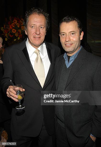 Geoffrey Rush and Colin Callender, president of HBO Films