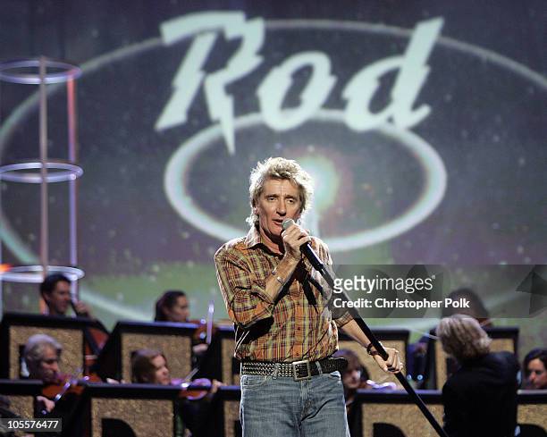 Rod Stewart during 32nd Annual American Music Awards - Day Two - Rehearsals at Shrine Auditorium in Hollywood, CA, United States.