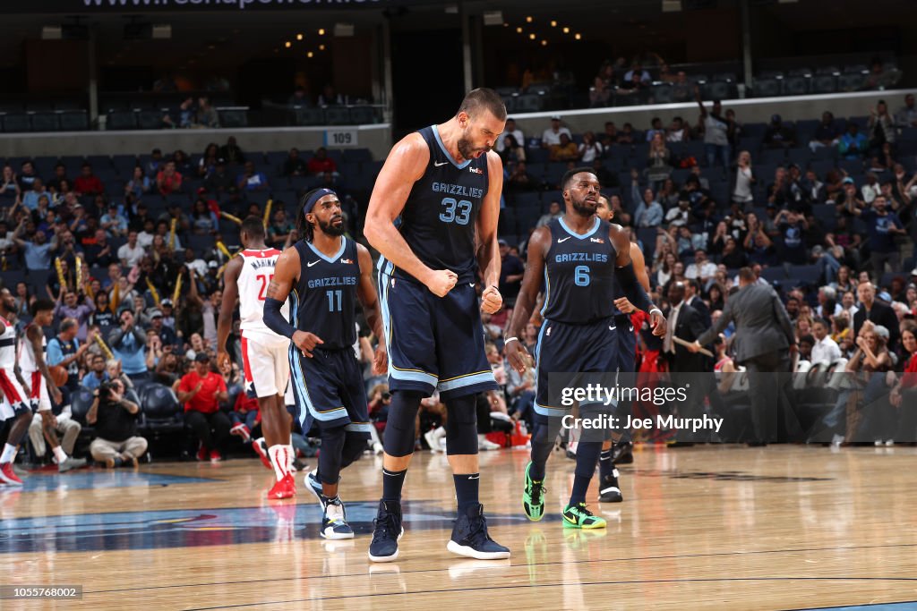 Washington Wizards v Memphis Grizzlies