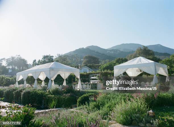 Jessica Simpson and Eric Johnson marry at San Ysidro Ranch on July 5, 2014 in Montecito, California.