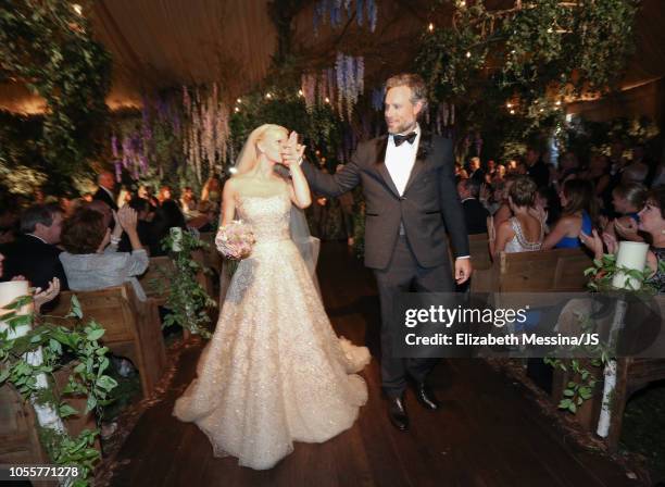 Jessica Simpson and Eric Johnson's wedding invitation at San Ysidro Ranch on July 5, 2014 in Montecito, California.