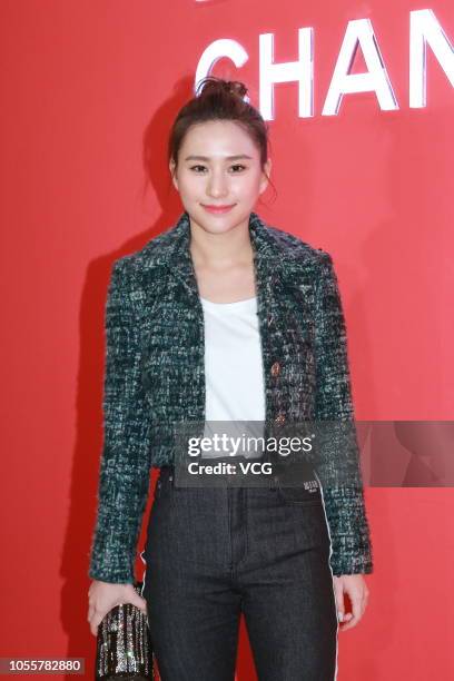 Laurinda Ho Chiu-lin, daughter of Macau casino magnate Stanley Ho, attends a Chanel Le Rouge pop-up store event on October 16, 2018 in Hong Kong,...