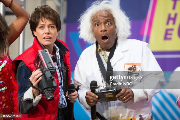 Dylan Dreyer as Marty McFly and Al Roker as Doc Brown on Wednesday, October 31, 2018 --