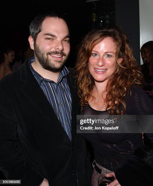 Adam Goodman of DreamWorks with guest during "The Ring Two" Special Los Angeles Screening - After Party - Inside at The Geisha House in Hollywood,...