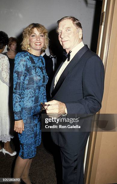 Burt Lancaster and daughter Joanna Lancaster during 1st Commitment to Life Awards at Bonaventure Hotel in Los Angeles, California, United States.