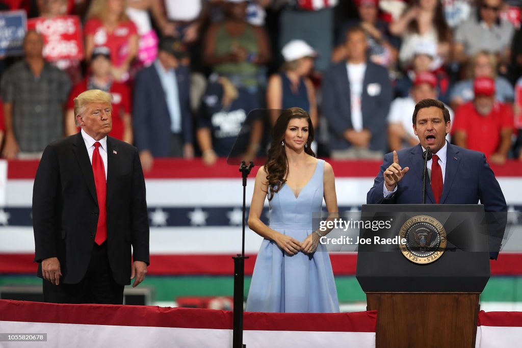Donald Trump Hold MAGA Campaign Rally In Southwest Florida