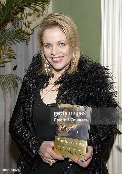 Renee Fleming with her book, "The Inner Voice: The Making of a Singer"