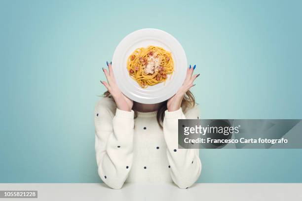italian food - carbonara stock pictures, royalty-free photos & images