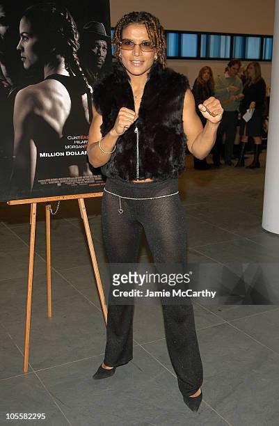 Lucia Rijker during "Million Dollar Baby" New York City Premiere - Arrivals at Museum Of Modern Art in New York City, New York, United States.