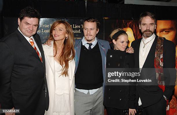 Oliver Platt, Lena Olin, Heath Ledger, Sienna Miller and Jeremy Irons