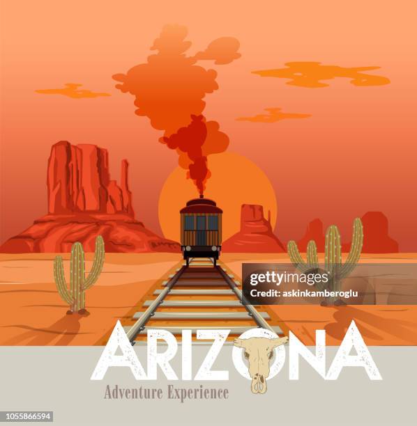 arizona - arizona mountains stock illustrations