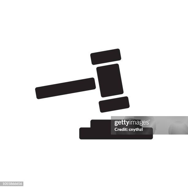 auktion-symbol - hammer stock-grafiken, -clipart, -cartoons und -symbole