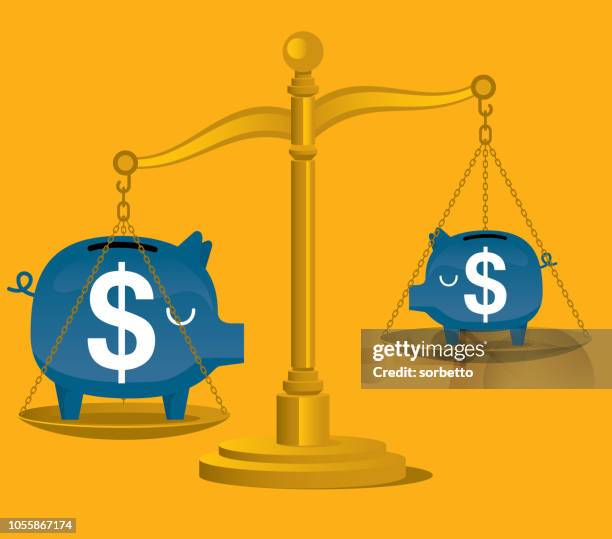 comparison - safe box stock illustrations