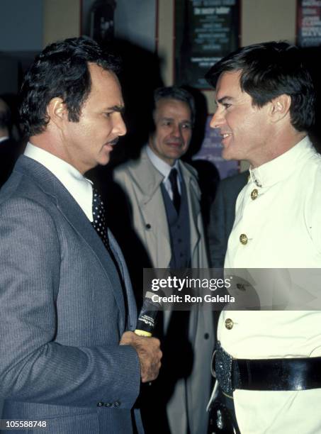 Burt Reynolds and Robert Urich during Players - Opening Night at the Kennedy Center at Kennedy Center in Washington D.C., United States.