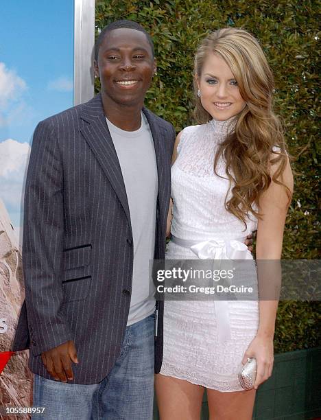 Freddy Adu and Joanna "JoJo" Levesque during "RV" Los Angeles Premiere - Arrivals at Mann Village Theatre in Westwood, California, United States.