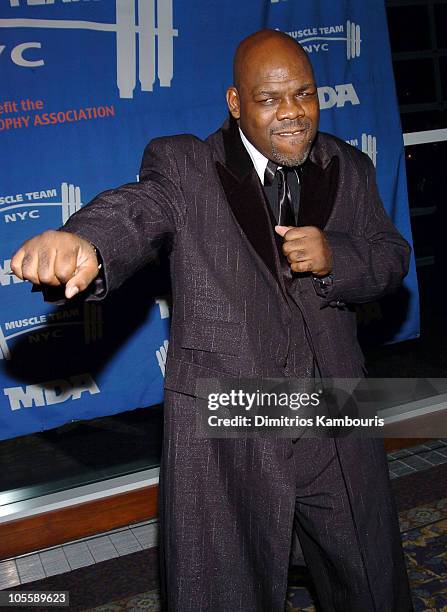 Iran Barkley during 8th Annual Muscular Dystrophy Association's Muscle Team 2005 Gala at Chelsea Piers in New York City, New York, United States.