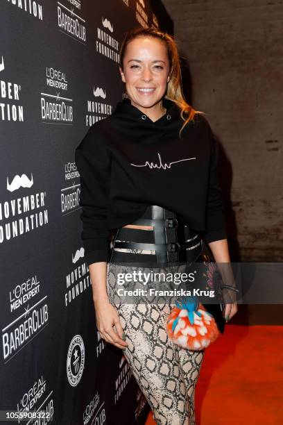 Marina Hoermanseder during the Movember X Men Expert Barber Club Charity event at Musikbrauerei on October 31, 2018 in Berlin, Germany.