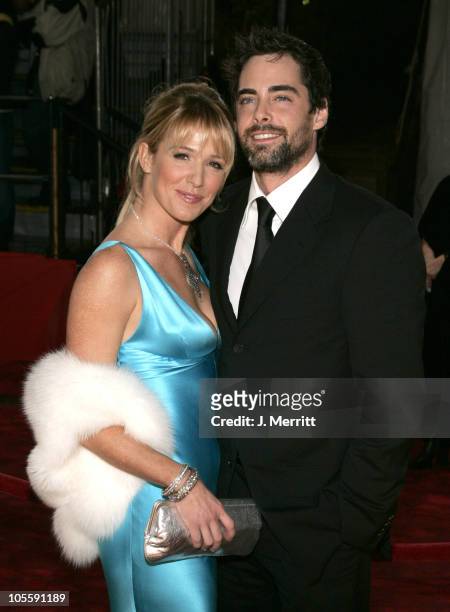Poppy Montgomery and Adam Kaufman during 31st Annual People's Choice Awards - Arrivals at Pasadena Civic Auditorium in Pasadena, California, United...