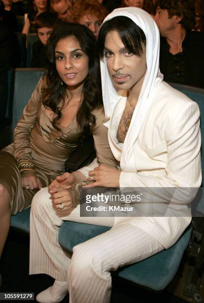 Manuela Testolini and Prince during 31st Annual People's Choice Awards - Backstage and Audience at Pasadena Civic Auditorium in Pasadena, CA, United...