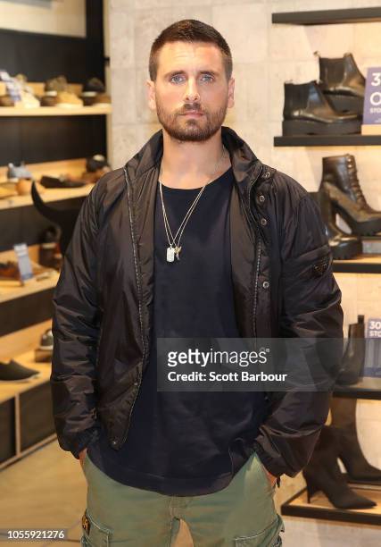 Scott Disick poses as he makes a store appearance at Windsor Smith at Chadstone Shopping Centre on November 1, 2018 in Melbourne, Australia.
