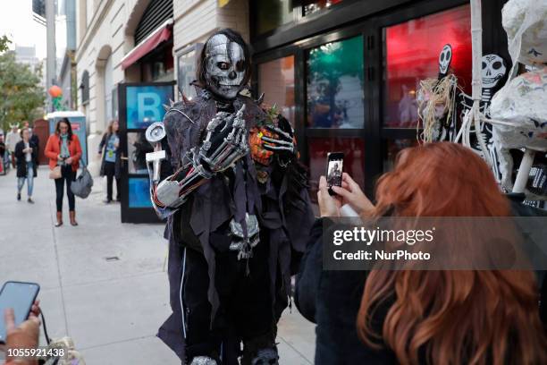 Thousands of People Participated on the Annual Village Halloween Parade in New York City, USA on October 31, 2018.